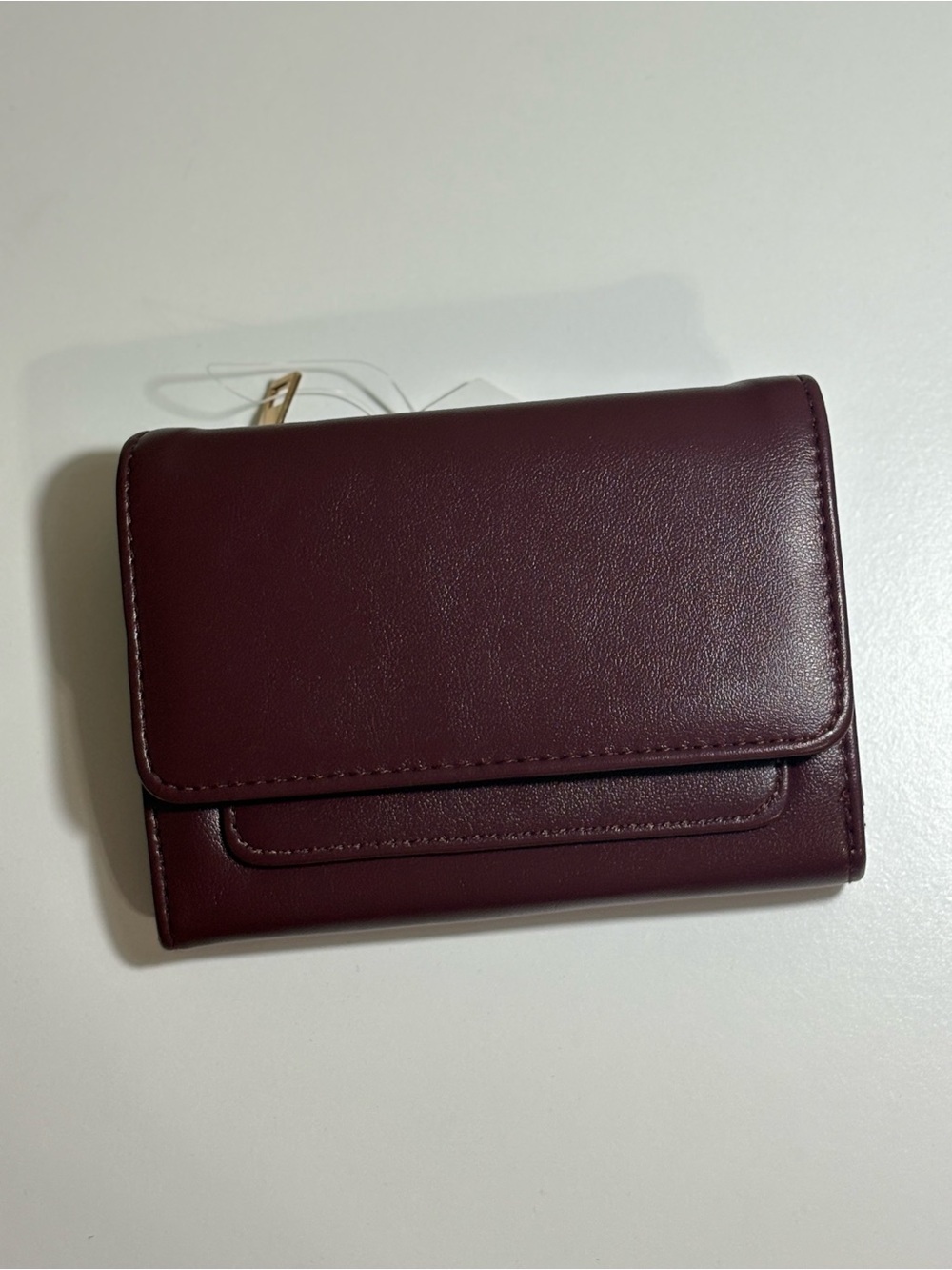 Compact Burgundy Women’s Wallet - Unbranded